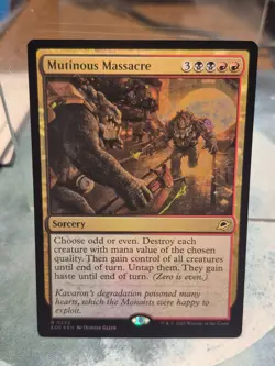 FOIL R 0222 Mutinous Massacre Rare Edge of Eternities MTG Card EOE Sorcery - Image 1