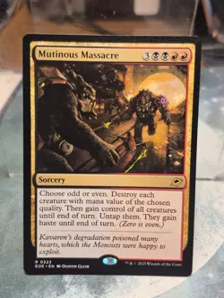 R 0222 Mutinous Massacre Rare Edge of Eternities MTG Card EOE Sorcery - Image 1