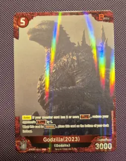 Godzilla Card Game Holo Foil Godzilla (2023) Promo ESD01-011+ PRP English - Image 1