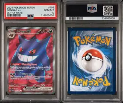 PSA 10 Pokemon 2024 Temporal Forces Gengar EX Double Rare Card 104/162 PSA 10 - Image 4