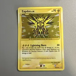 Zapdos Lv. 30 Supreme Victors 150/147 Secret Rare Holo 2009 Pokemon Card 🌟 - Image 1