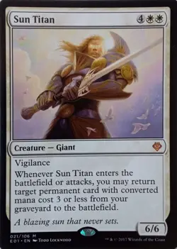 021/106 SUN TITAN MYTHIC ARCHENEMY: NICOL BOLAS MTG CARD - Image 1