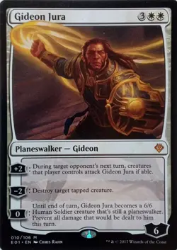 010/106 GIDEON JURA MYTHIC ARCHENEMY: NICOL BOLAS MTG CARD - Image 1