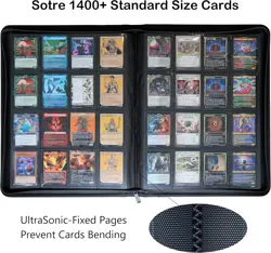 Rayvol Premium 16-Pocket Card Binder - Fits 1408 Trading Cards, Side Loading Rin - Image 2