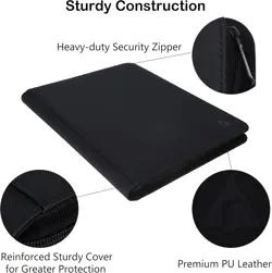 Rayvol Premium 16-Pocket Card Binder - Fits 1408 Trading Cards, Side Loading Rin - Image 5