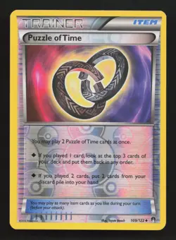 Puzzle of Time 109/122 - Reverse Holo - LP - XY - BREAKpoint Pokemon Card - Image 1