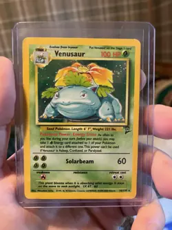 Pokemon TCG Venusaur Holo Rare Card 18/130 2000 Base Set 2 - Image 1