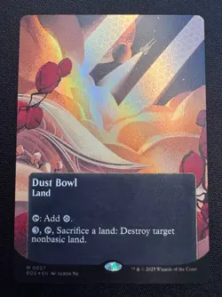 🌈 Dust Bowl - Borderless FOIL - MTG #57 Edge of Eternities Stellar Sights NM 🌈 - Image 1