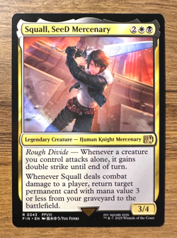 Magic MTG Final Fantasy Squall, SeeD Mercenary #243 FIN *NON-FOIL* Rare - Image 1