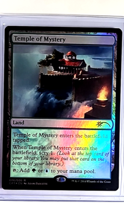 MTG Magic The Gathering Unique and Miscellaneous Promo Foil #6 Temple of Mystery - Image 1