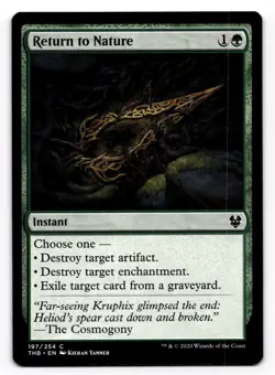 Magic the Gathering MTG Return to Nature (197) Theros Beyond Death - Image 1