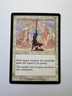 Swords to Plowshares - RETRO FRAME - MTG The Brothers' War: Commander - NM - Image 1