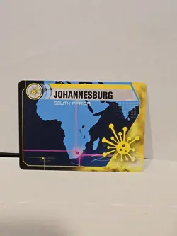 Pandemic Board Game Johannesburg South Africa Location Card Replacement - Image 1