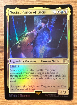 Magic MTG Final Fantasy Noctis, Prince of Lucis #235 FIN *FOIL* Rare - Image 1