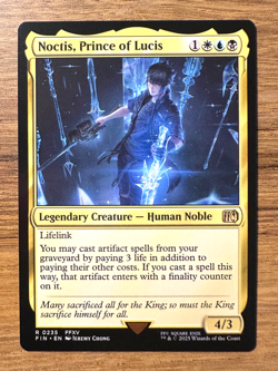 Magic MTG Final Fantasy Noctis, Prince of Lucis #235 FIN *NON-FOIL* Rare - Image 1