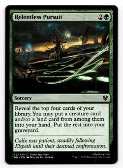 Magic the Gathering MTG Relentless Pursuit (195) Theros Beyond Death - Image 1