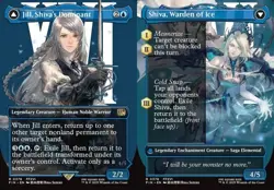 Jill, Shiva's Dominant // Shiva, Warden of Ice (#378) - Foi Final Fantasy NM MTG - Image 1
