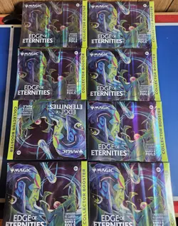 Lot of 8 MTG Edge Of Eternities Collector Omega Booster. 1 Pack Per Box IN HAND - Image 1