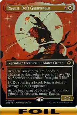 1x - Ragost, Deft Gastronaut - FOIL BORDERLESS - Edge of Eternities - NM MTG - Image 1