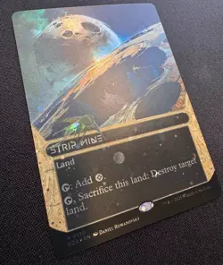 🌈 Strip Mine - Borderless Galaxy FOIL - MTG #130 - Edge Of Eternities NM/M 🌈 - Image 2