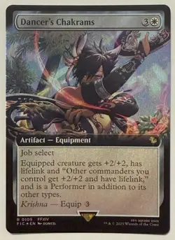 Dancer's Chakrams Extended Art Foil - Commander: Final Fantasy MTG - Image 1
