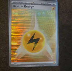 TCG Pokemon Lighting Energy Texture En020 Black Bolt White Flare. Fresh Pull. - Image 1