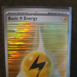 TCG Pokemon Lighting Energy Texture En020 Black Bolt White Flare. Fresh Pull. - Image 4