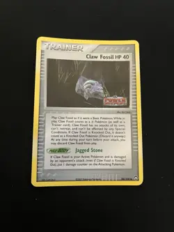 Claw Fossil 84/108 EXC Stamped Pokemon Reverse Holo EX Power Keepers - Image 1