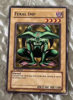 YUGIOH FERAL IMP SYE-003 1ST COMMON - Image 1
