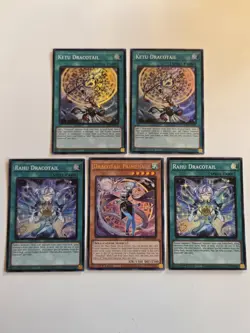 Dracotail Faimena JUSH-EN002 Ultra Rare Yugioh Set Justice Hunters Mint - Image 1