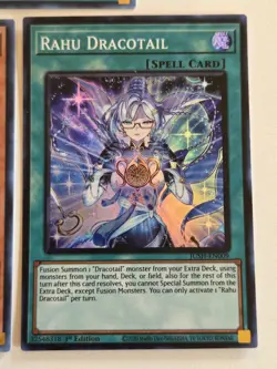 Dracotail Faimena JUSH-EN002 Ultra Rare Yugioh Set Justice Hunters Mint - Image 3