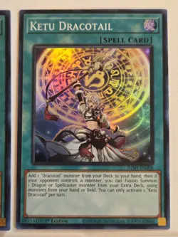 Dracotail Faimena JUSH-EN002 Ultra Rare Yugioh Set Justice Hunters Mint - Image 4