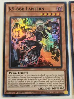 K9-17 Izuna JUSH-EN031 Ultra Rare Justice Hunters Yugioh Set 1st Edition Mint - Image 3