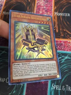 Yugioh Star Seraph Sovereignty DUPO-EN061 Ultra Rare 1st Edition Near Mint - Image 2