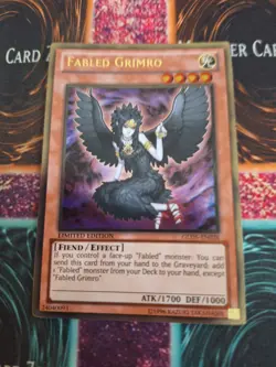 Yugioh Fabled Grimro GLD5-EN026 Gold Rare Limited Near Mint - Image 1
