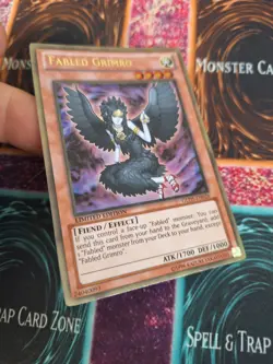 Yugioh Fabled Grimro GLD5-EN026 Gold Rare Limited Near Mint - Image 2