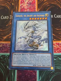 Yugioh Sauravis, the Ancient and Ascended RA02-EN019 Ultra Rare 1st Edition NM - Image 1