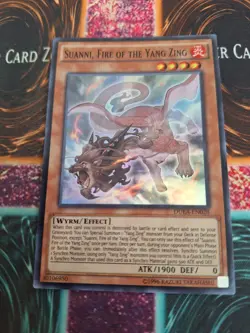 Yugioh Suanni, Fire of the Yang Zing DUEA-EN028 Super Rare 1st Edition Near Mint - Image 1