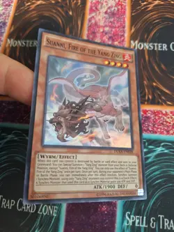 Yugioh Suanni, Fire of the Yang Zing DUEA-EN028 Super Rare 1st Edition Near Mint - Image 2