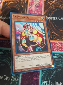 Yugioh Lady Debug SDPL-EN005 Super Rare 1st Edition Near Mint - Image 2