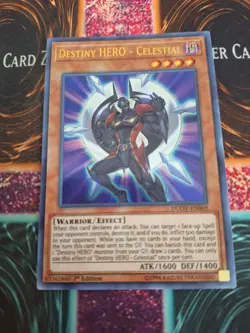 Yugioh Destiny HERO - Celestial DUOV-EN069 Ultra Rare 1st Edition Near Mint - Image 1