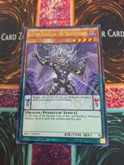 Yugioh Lector Pendulum, the Dracoverlord MP17-EN014 Ultra Rare 1st Edition NM - Image 1