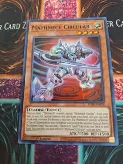 Yugioh Mathmech Circular POTE-EN028 Super Rare 1st Edition Near Mint - Image 1