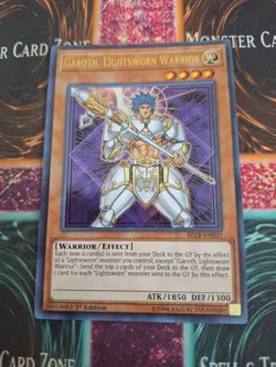 Yugioh Garoth, Lightsworn Warrior BLLR-EN037 Ultra Rare 1st Edition Near Mint - Image 1