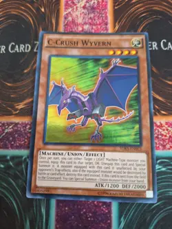 Yugioh C-Crush Wyvern SDKS-EN003 Super Rare Unlimited Near Mint - Image 1