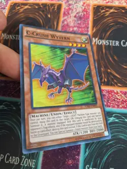 Yugioh C-Crush Wyvern SDKS-EN003 Super Rare Unlimited Near Mint - Image 2