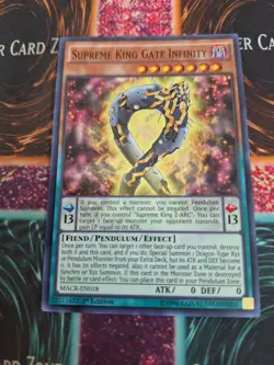 Yugioh Supreme King Gate Infinity MACR-EN018 Super Rare 1st Edition Near Mint - Image 1