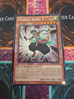 Yugioh Yosenju Kama 3 THSF-EN005 The Secret Rare 1st Edition Near Mint - Image 1