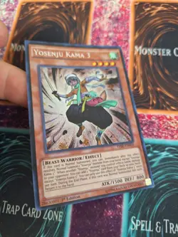Yugioh Yosenju Kama 3 THSF-EN005 The Secret Rare 1st Edition Near Mint - Image 2