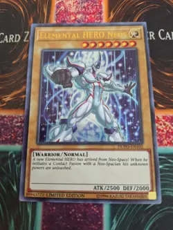 Yugioh Elemental HERO Neos DUPO-EN102 Ultra Rare Limited Near Mint - Image 1